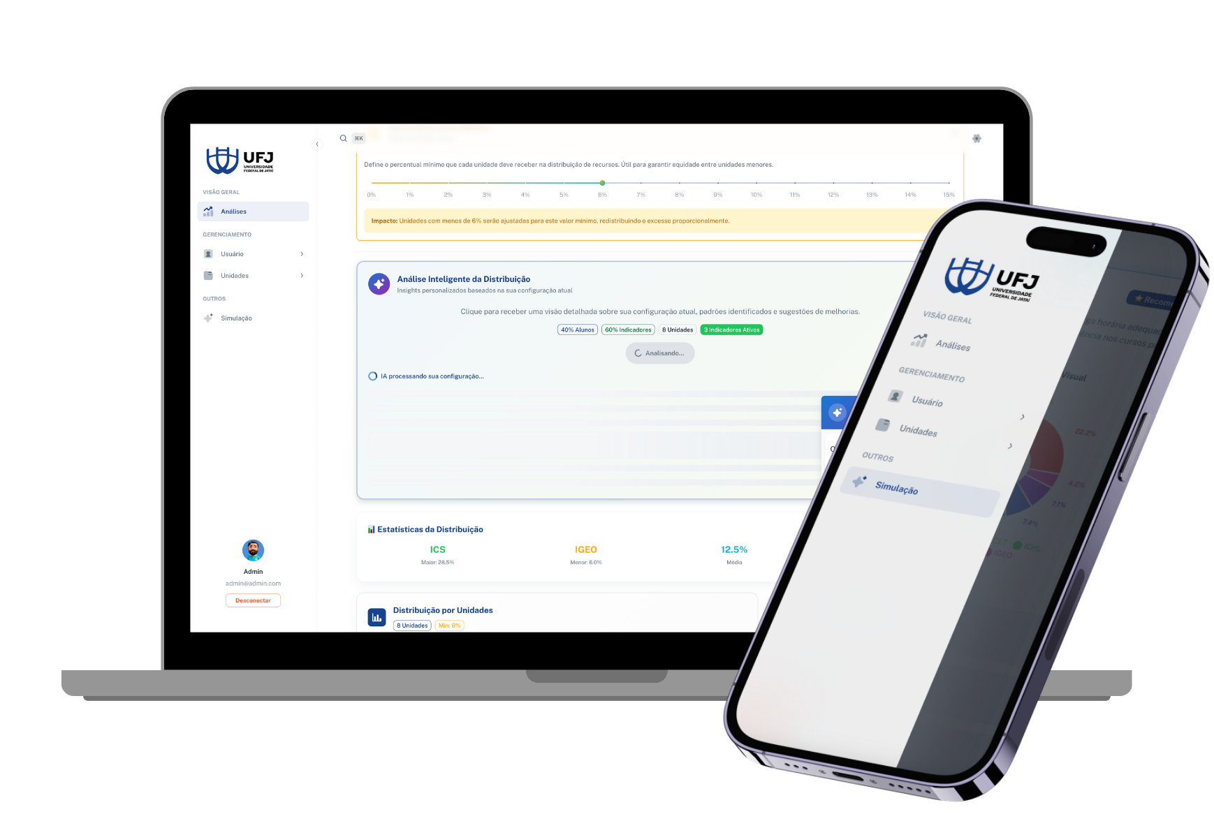 Interface de Análise Inteligente com IA